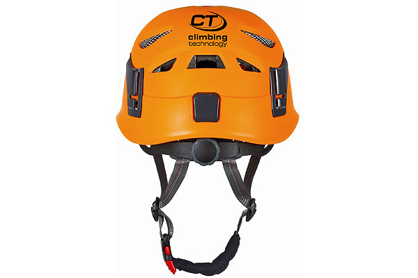 Climbing helmet with twist lock